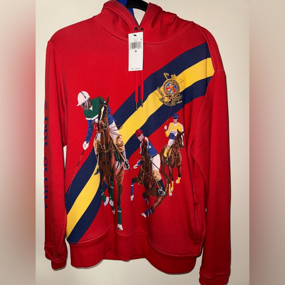 Polo by Ralph Lauren Red Hoodie with Polo Print